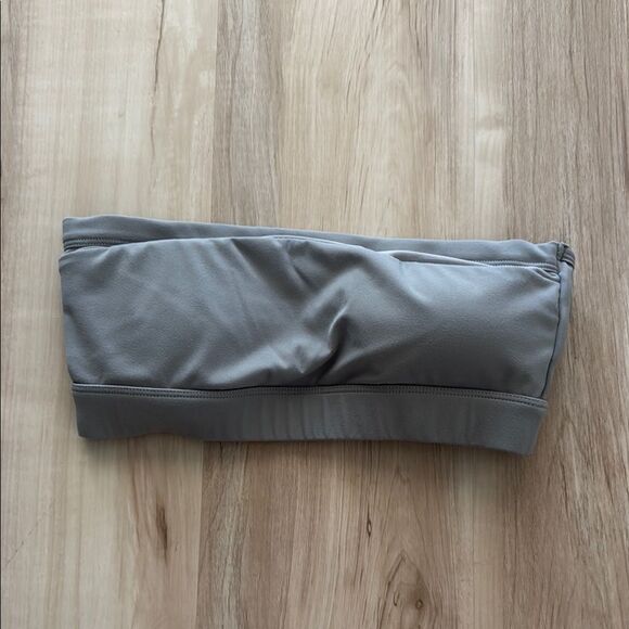 Gray Bandeau workout Top - Picture 1 of 4